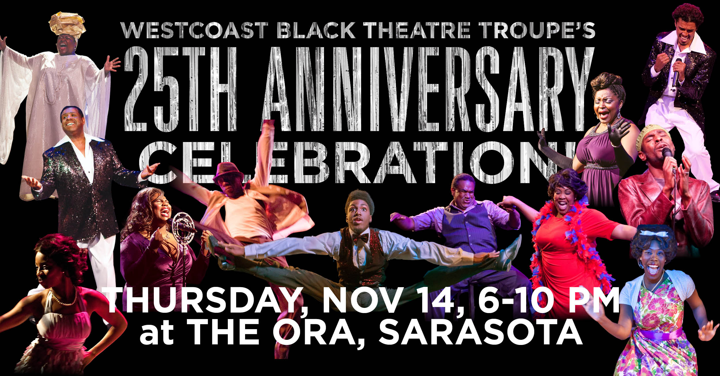 25th Anniversay Celebration: Thursday, November 14, 6-10pm at the Ora, Sarasota